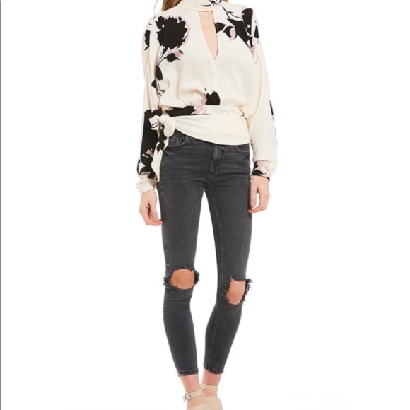 Free People Say You Love Me Floral Print Blouse - Picture 5 of 6